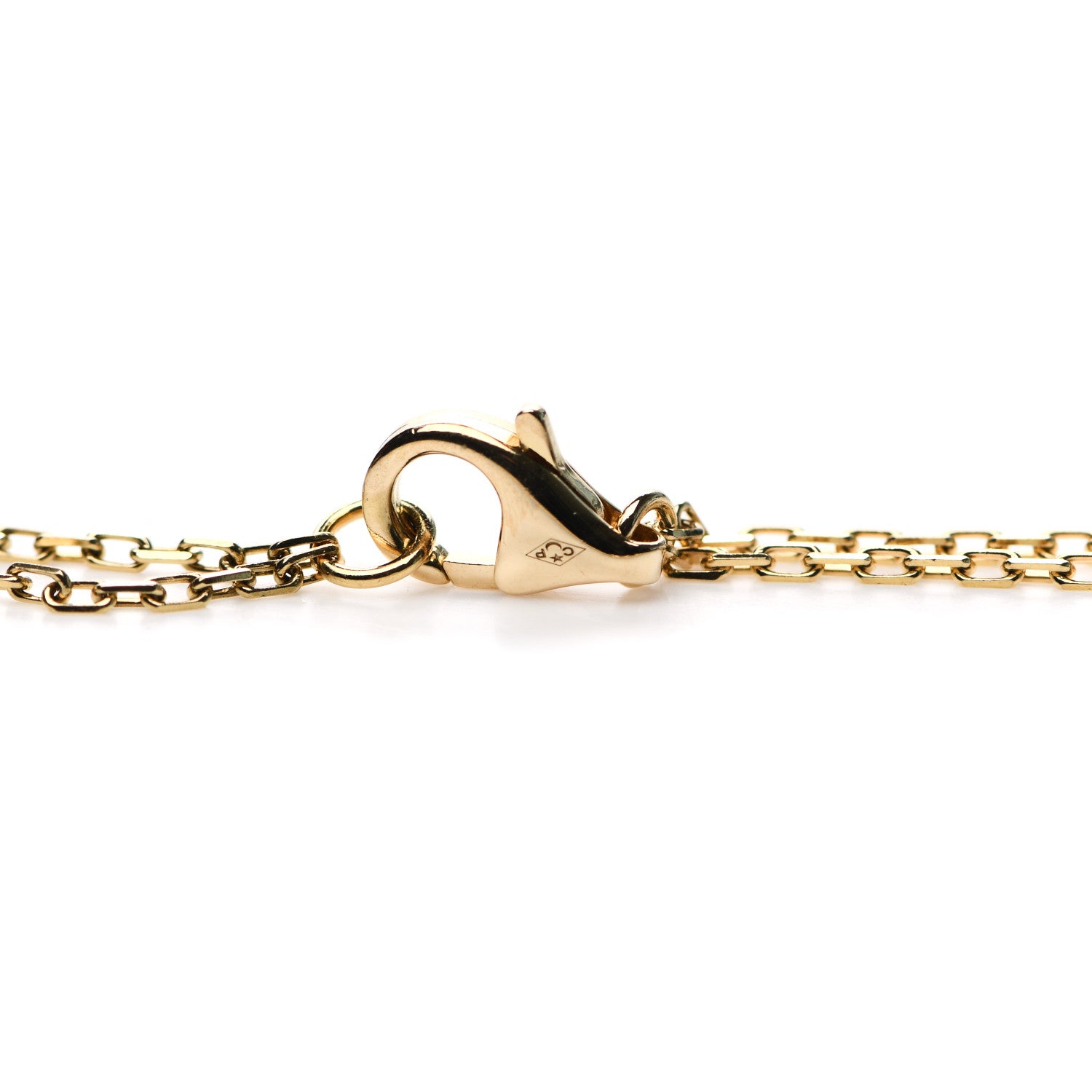 Cartier 18K Yellow Gold 2 Diamond LOVE Necklace 5 of 7