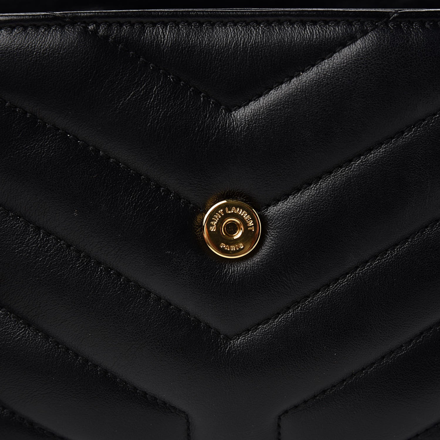 Saint Laurent Calfskin Y Quilted Monogram Toy Loulou Crossbody Bag Black 10 of 12
