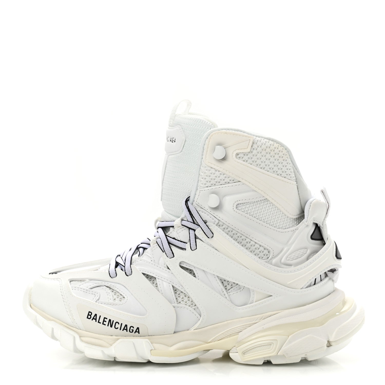 Balenciaga Mesh Nylon Womens Track Hike Sneakers 39 White 1 of 8