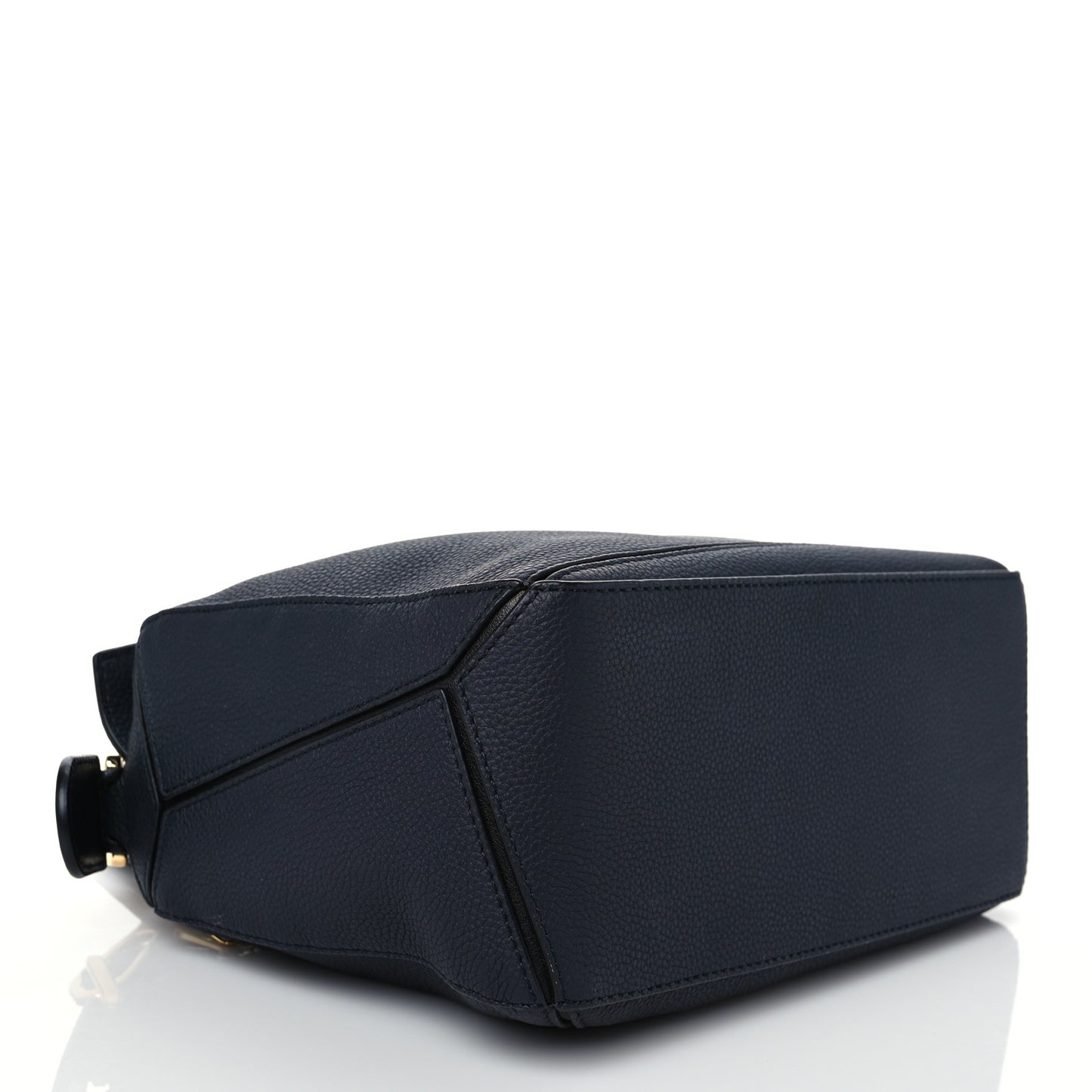 Calfskin Small Puzzle Bag Midnight Blue Black