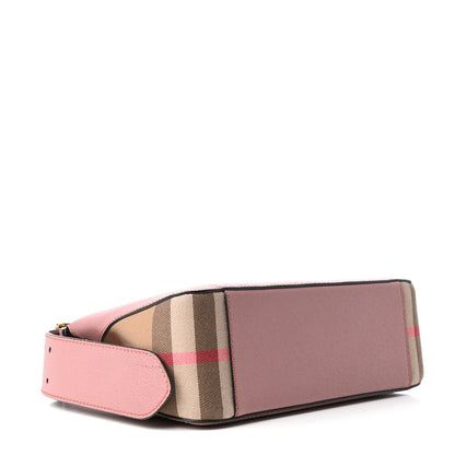 Burberry Soft Grain Calfskin House Check Small Helmsley Crossbody Dusty Pink 4 of 8