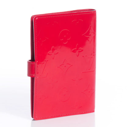 Louis Vuitton Vernis Small Ring Agenda Cover Red 3 of 6