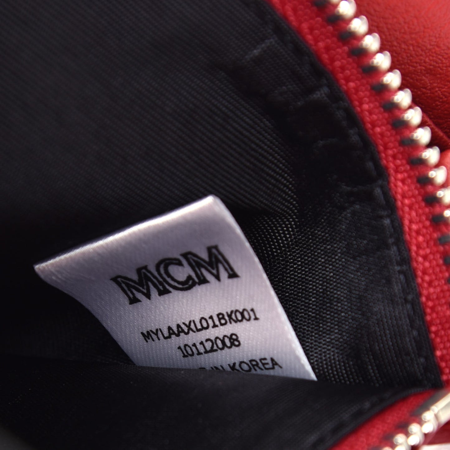 Visetos Large Patricia Wallet On Chain Black Red