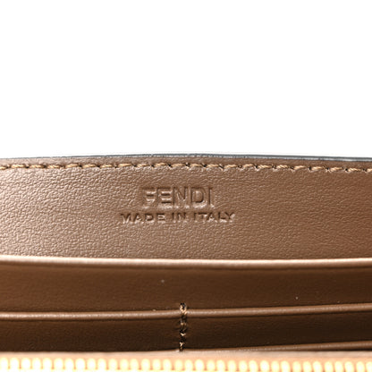 Fendi Vitello Soft F is Fendi Bi-Color FF 1974 Embossed Continental Envelope Wallet On Chain Maya Black 6 of 12