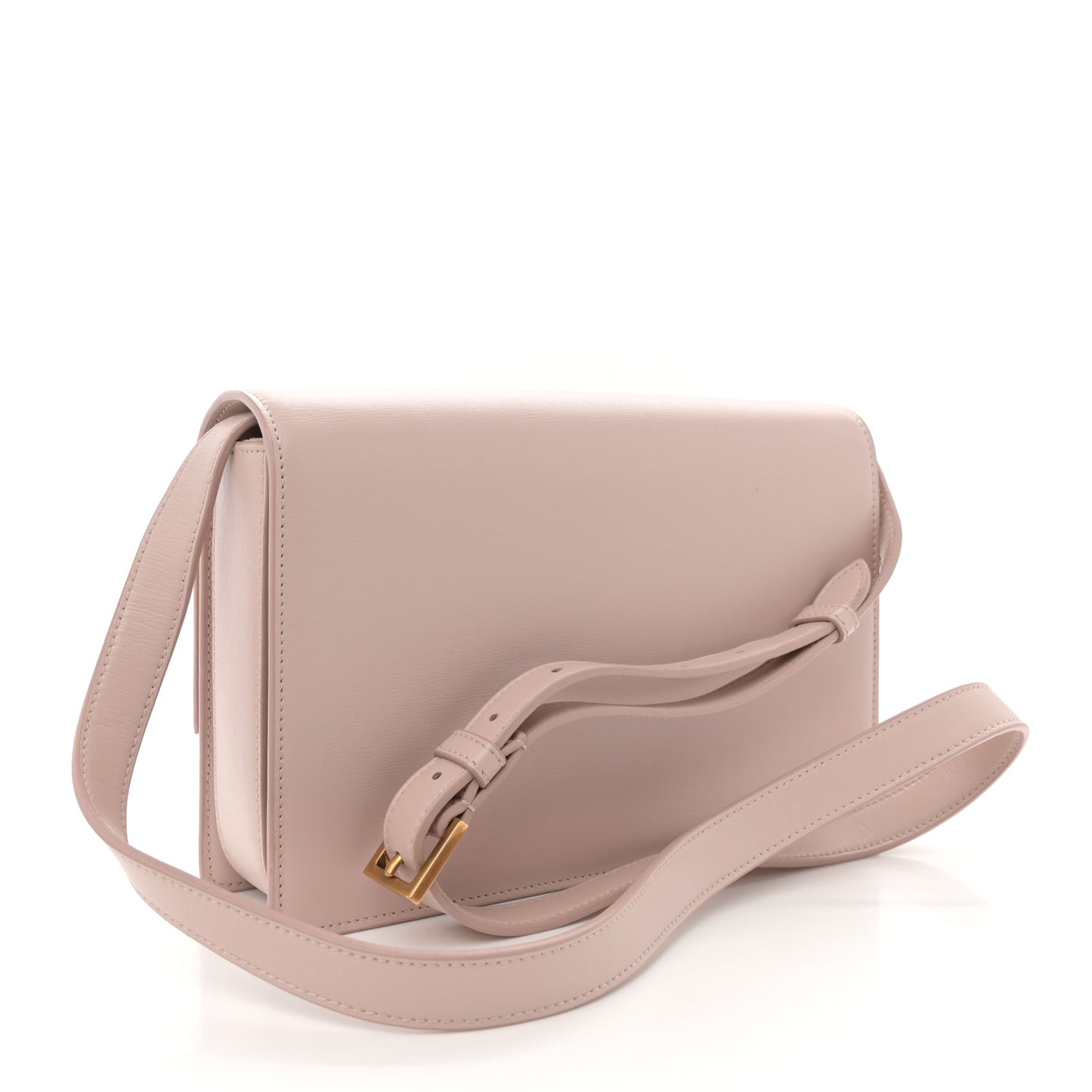 Smooth Calfskin Suede Medium Bellechasse Bag Marble Pink