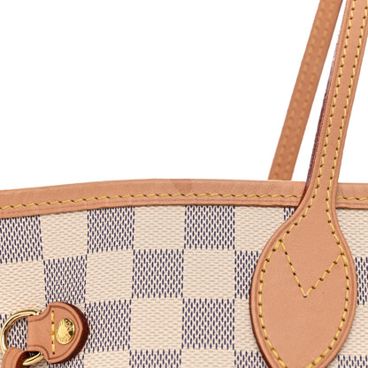 Louis Vuitton Damier Azur Neo Neverfull MM Rose Ballerine 11 of 12