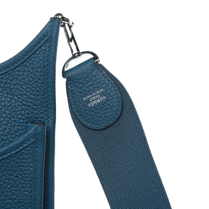 Hermes Taurillon Clemence Evelyne III PM Vert Bosphore 8 of 12