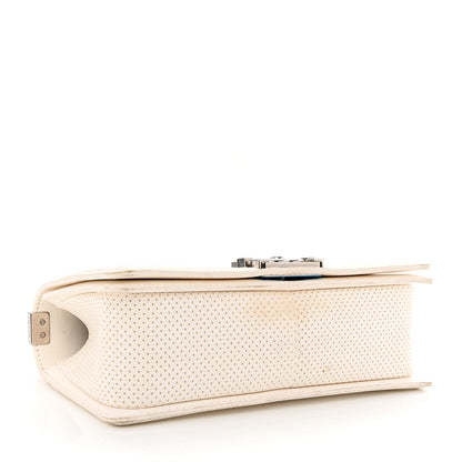 Chanel Lambskin Perforated Medium Boy Flap White 3 of 20