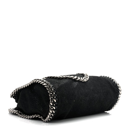 Stella McCartney Shaggy Deer Mini Falabella Fold Over Tote Black 3 of 8