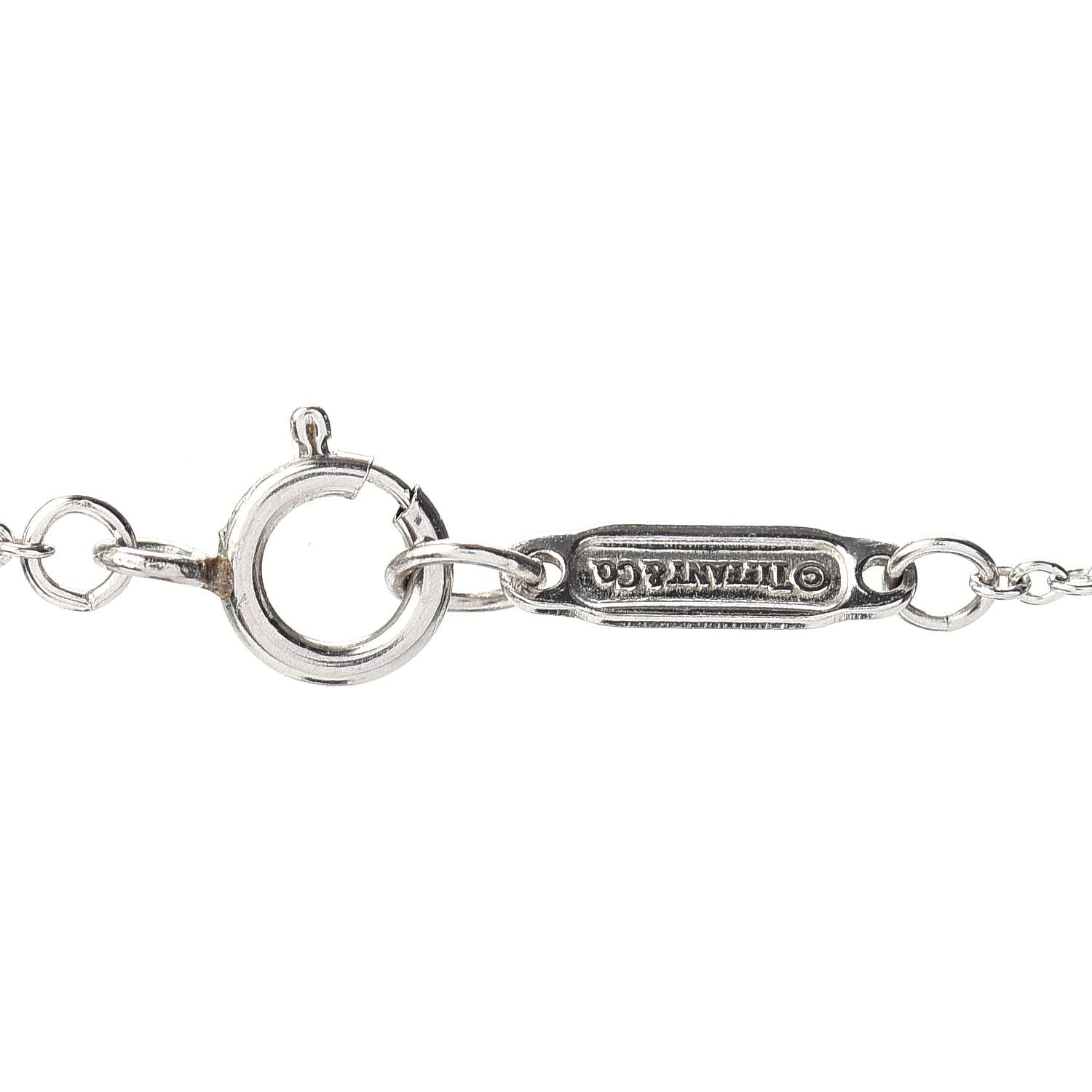 Tiffany Platinum Diamond Large Heart Lock Pendant Necklace 4 of 4