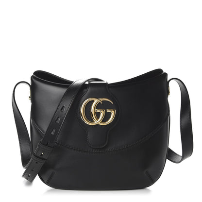 Gucci Calfskin Medium Arli Shoulder Bag Black 1 of 10