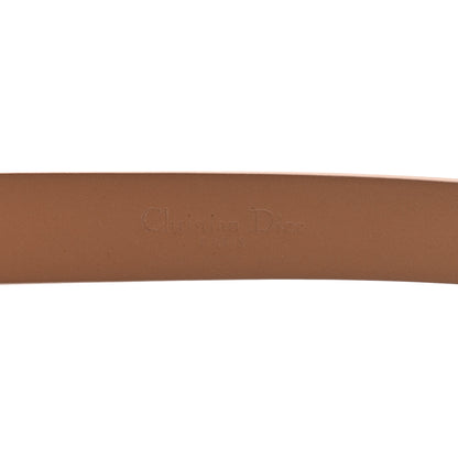 Christian Dior Ultra Matte Calfskin Saddle Belt 75 Rose Des Vents 4 of 6