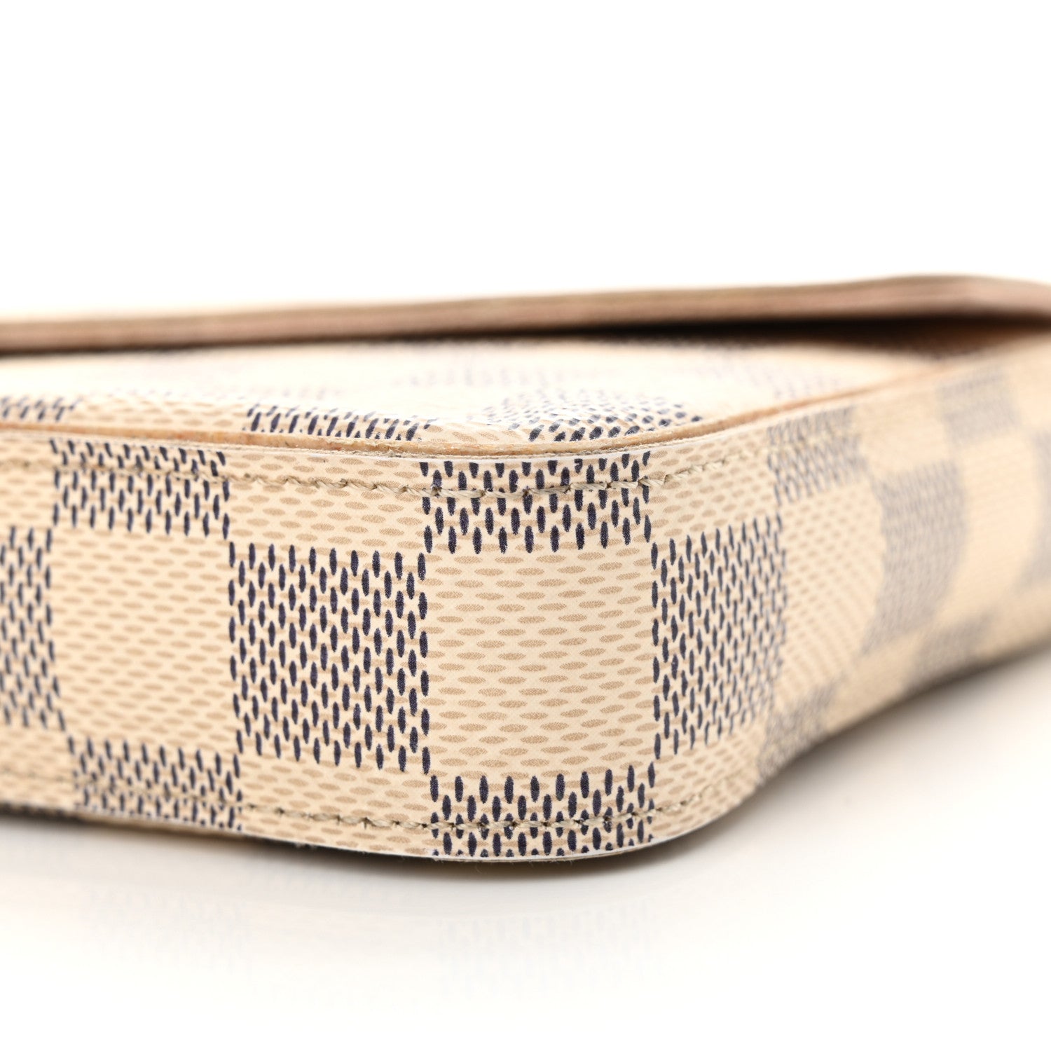 Louis Vuitton Damier Azur Pochette Felicie Chain Wallet Rose Ballerine 11 of 20