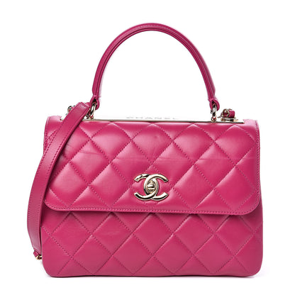 Chanel Lambskin Quilted Small Trendy CC Flap Dual Handle Bag Pink 1 of 12