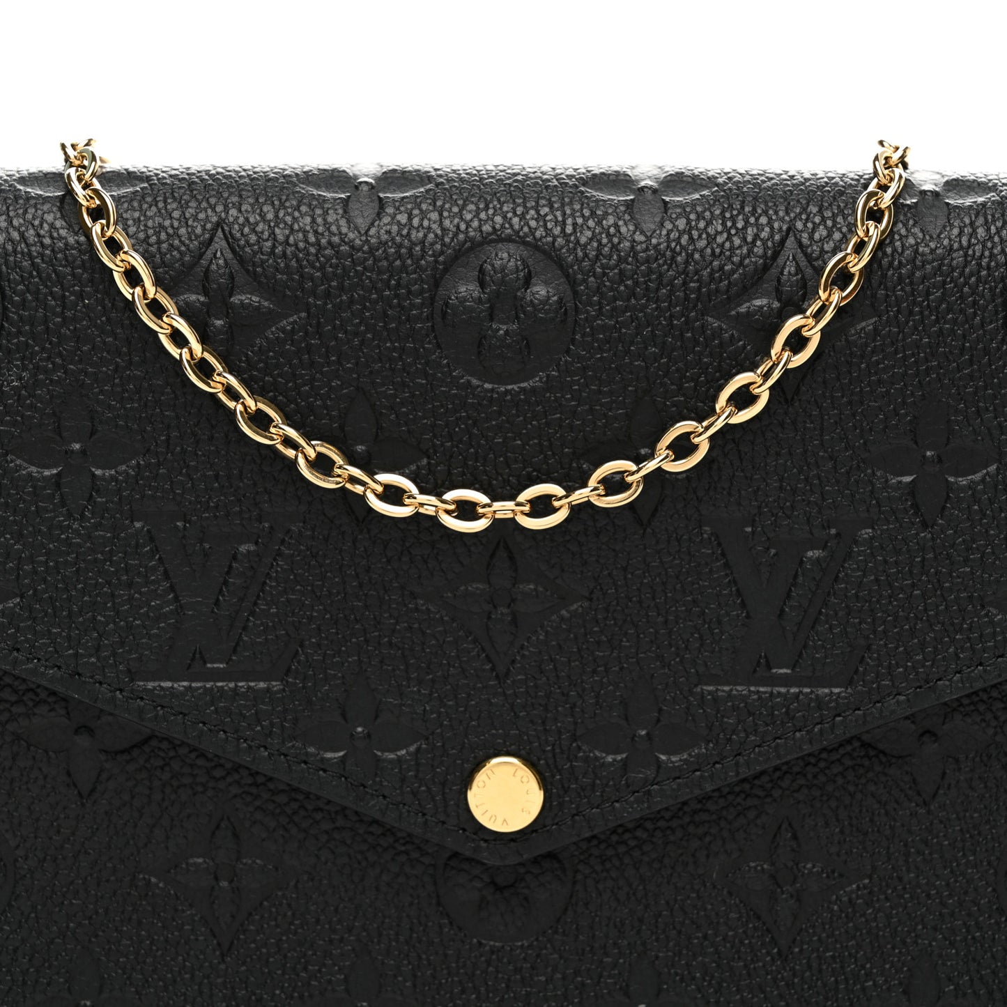 Empreinte Pochette Felicie Chain Wallet Black