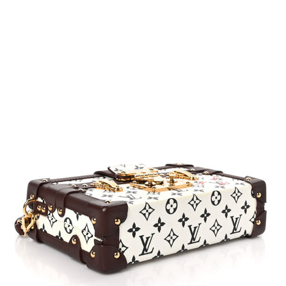 Louis Vuitton Monogram Petite Malle Black White 4 of 9
