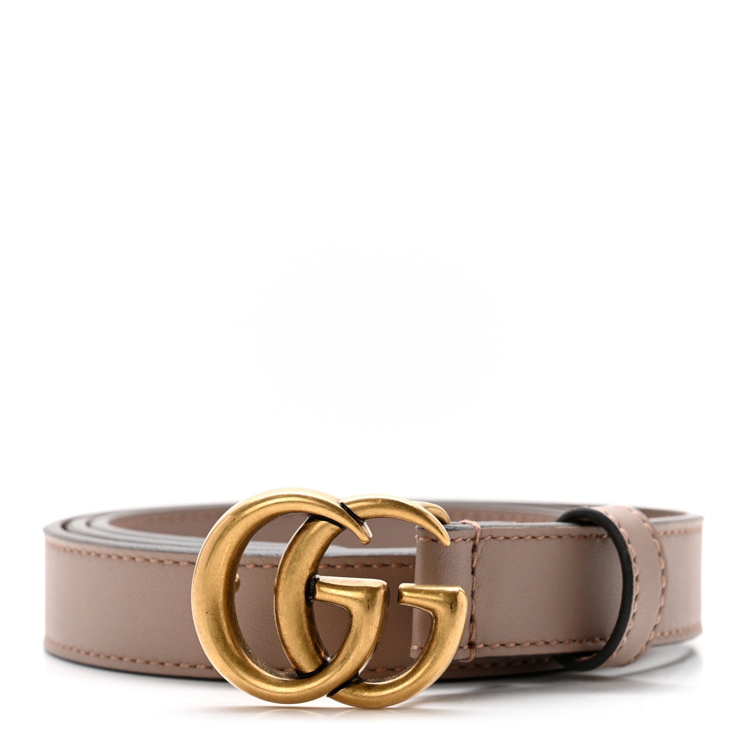 Gucci Calfskin Double G 20mm Belt 75 30 Porcelain Rose 1 of 5