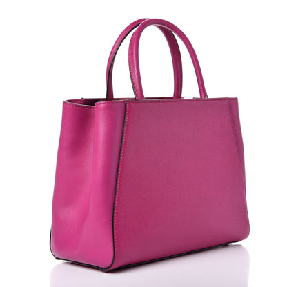 Fendi Vitello Elite Petite 2Jours Tote Magenta 3 of 8