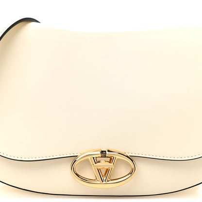 Valentino Garavani Calfskin Ohval Foldover Shoulder Bag White 7 of 9