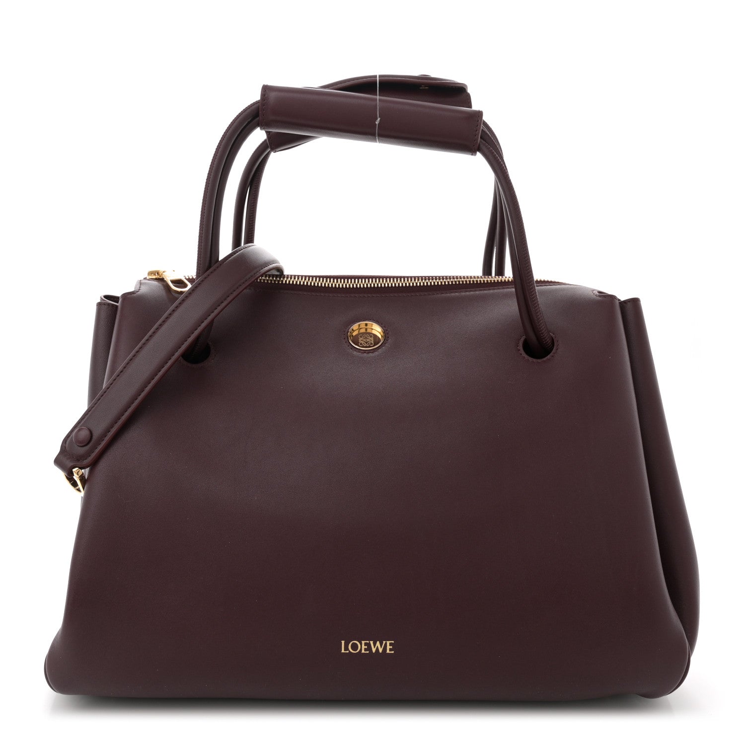 Loewe Supple Calfskin Large Madrid Bag Dark Burgundy 1 of 9