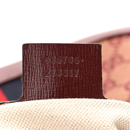 Gucci Monogram Azalea Calfskin Web Small Jackie 1961 Hobo Sahara Rubino Chardonnay 7 of 10