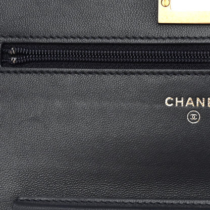 Chanel Denim Quilted Reissue Wallet On Chain WOC Blue 12 of 17