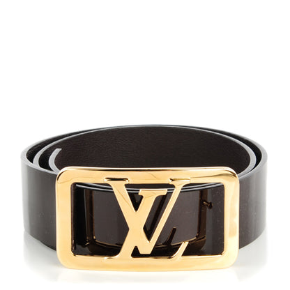Louis Vuitton Patent LV Frame Belt 85 34 Amarante 1 of 8