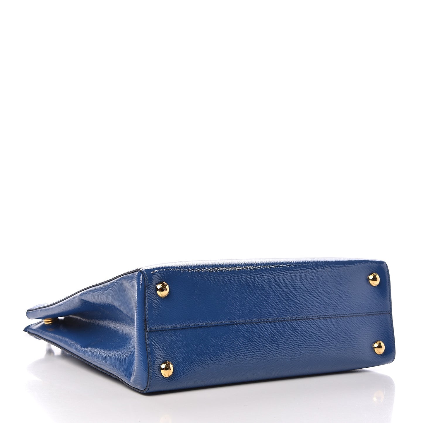 Saffiano Vernice Parabole Tote Azzurro