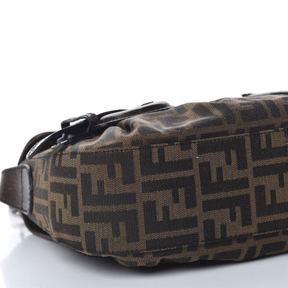 Fendi Zucca B Bis Flap Bag Tobacco Castagna 9 of 10