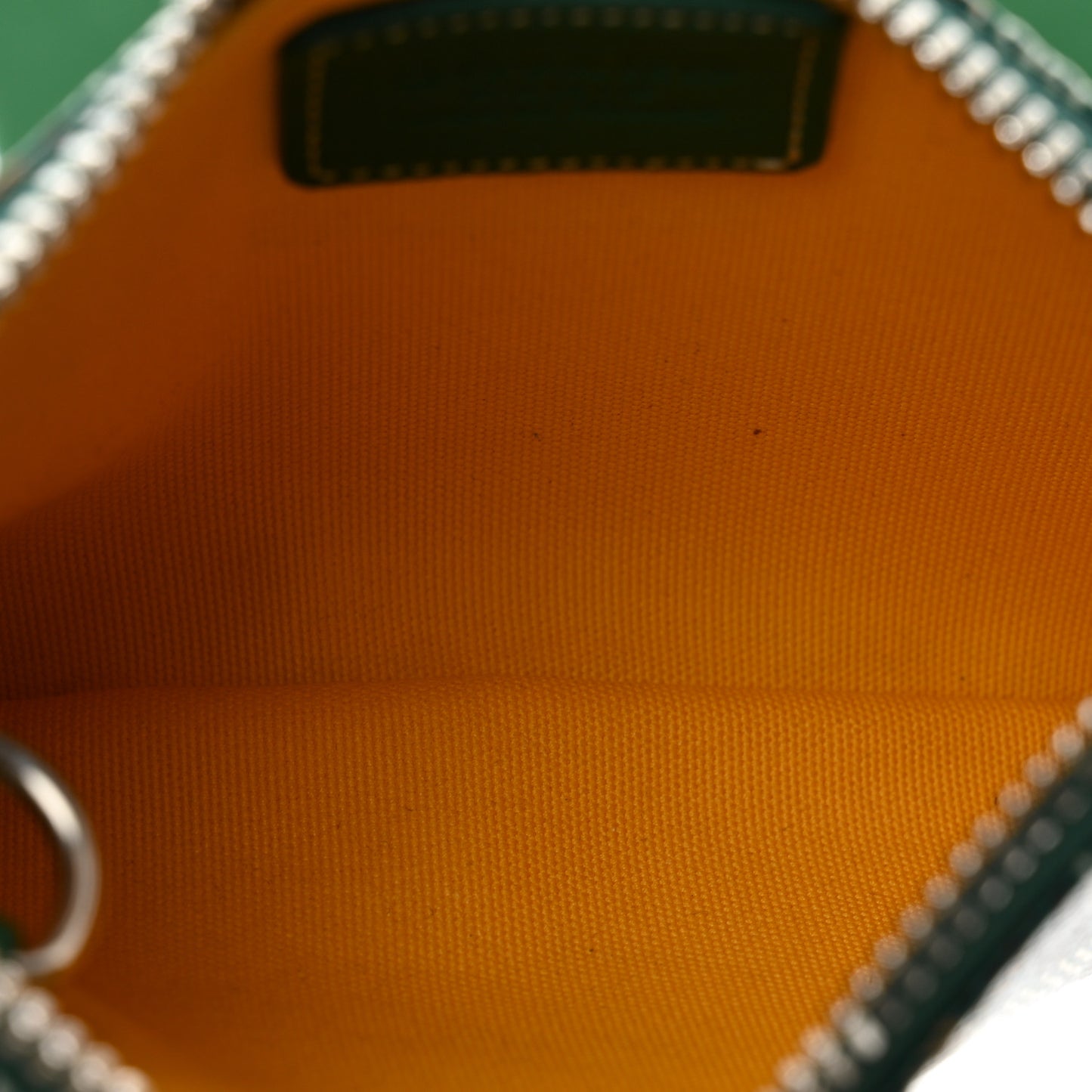 Goyardine Nano Senat Key Pouch Green
