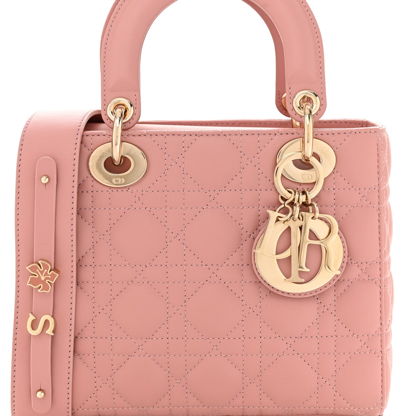 Lambskin Cannage Small My ABCDior Lady Dior Antique Pink