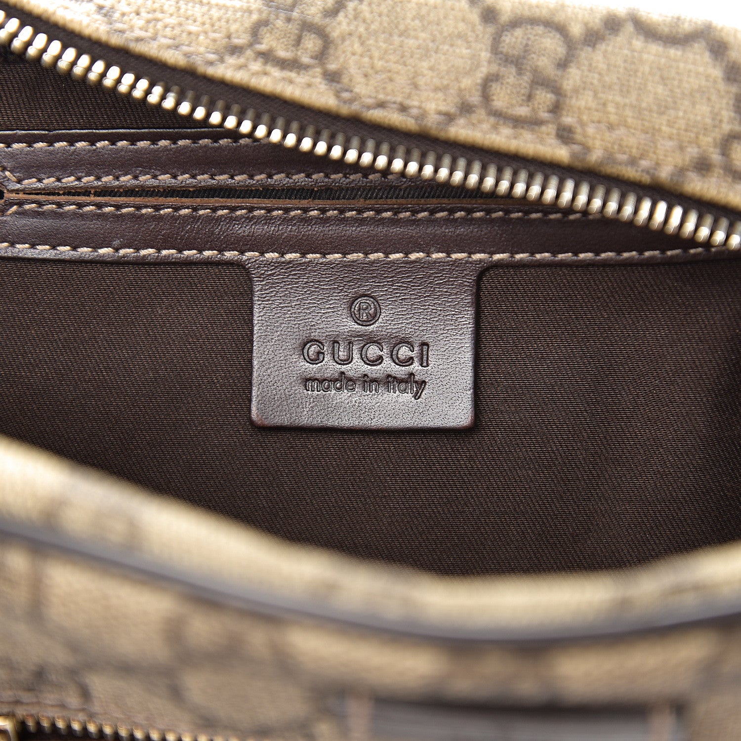 Gucci GG Plus Monogram Messenger Bag Dark Brown 5 of 9