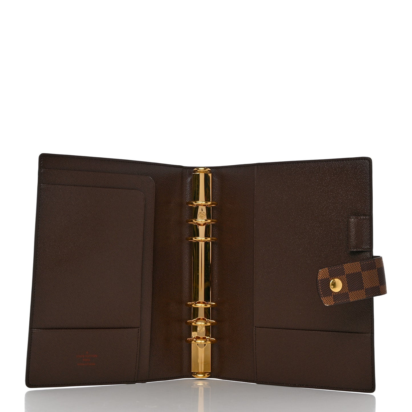 Damier Ebene Large Ring Agenda Cover