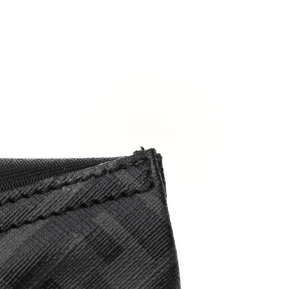 Fendi Glazed Fabric Vitello Liberty FF 1974 Diagonal Belt Bag Black Sunflower 11 of 11