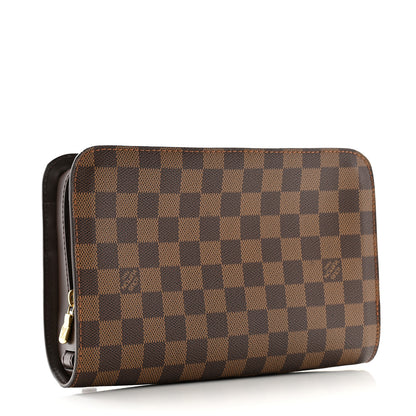 Louis Vuitton Damier Ebene Pochette Saint Louis Clutch 3 of 10