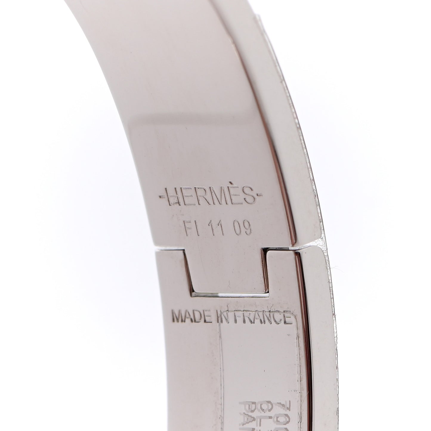 Enamel Narrow Clic Clac H Bracelet PM Pannacotta