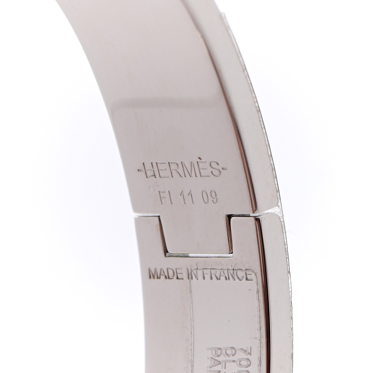 Hermes Enamel Narrow Clic Clac H Bracelet PM Pannacotta 5 of 6