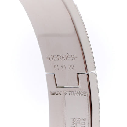 Hermes Enamel Narrow Clic Clac H Bracelet PM Pannacotta 5 of 6