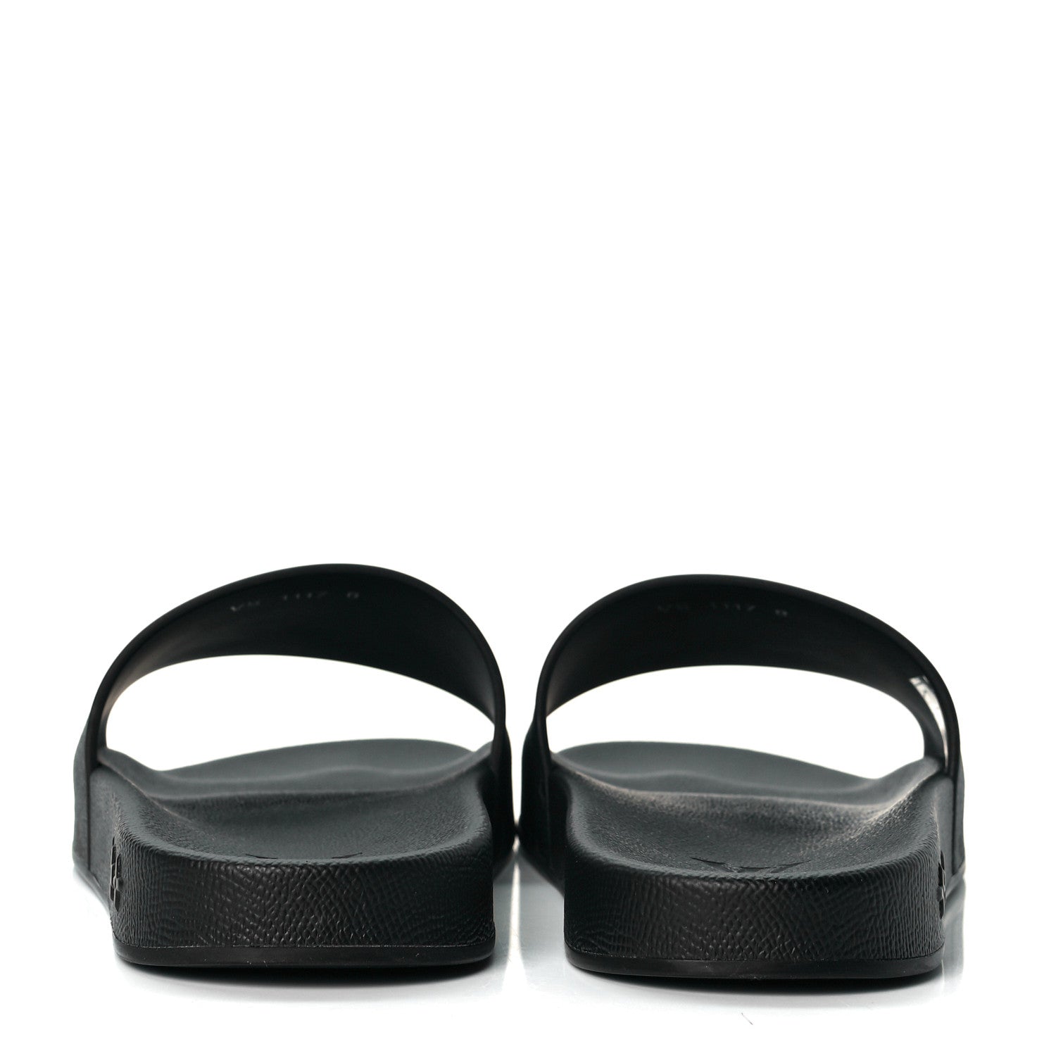 Louis Vuitton Rubber Monogram Eclipse Mens Waterfront Mules 11 Black 5 of 8