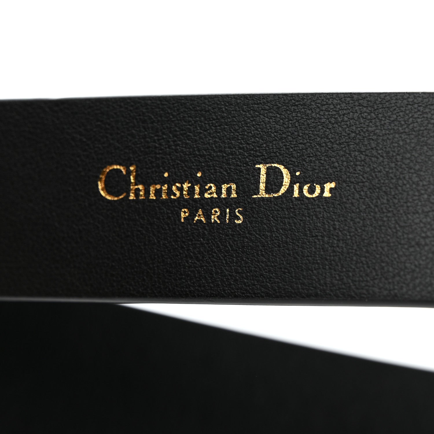 Christian Dior Calfskin 30 Montaigne Cut-Out CD Belt 95/38 Black 4 of 6
