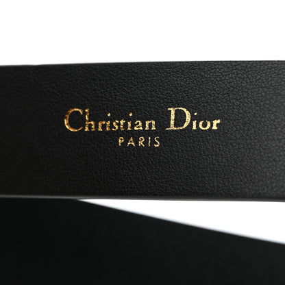 Christian Dior Calfskin 30 Montaigne Cut-Out CD Belt 95/38 Black 4 of 6