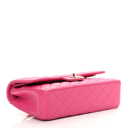 Chanel Lambskin Quilted Medium Double Flap Pink 3 of 19