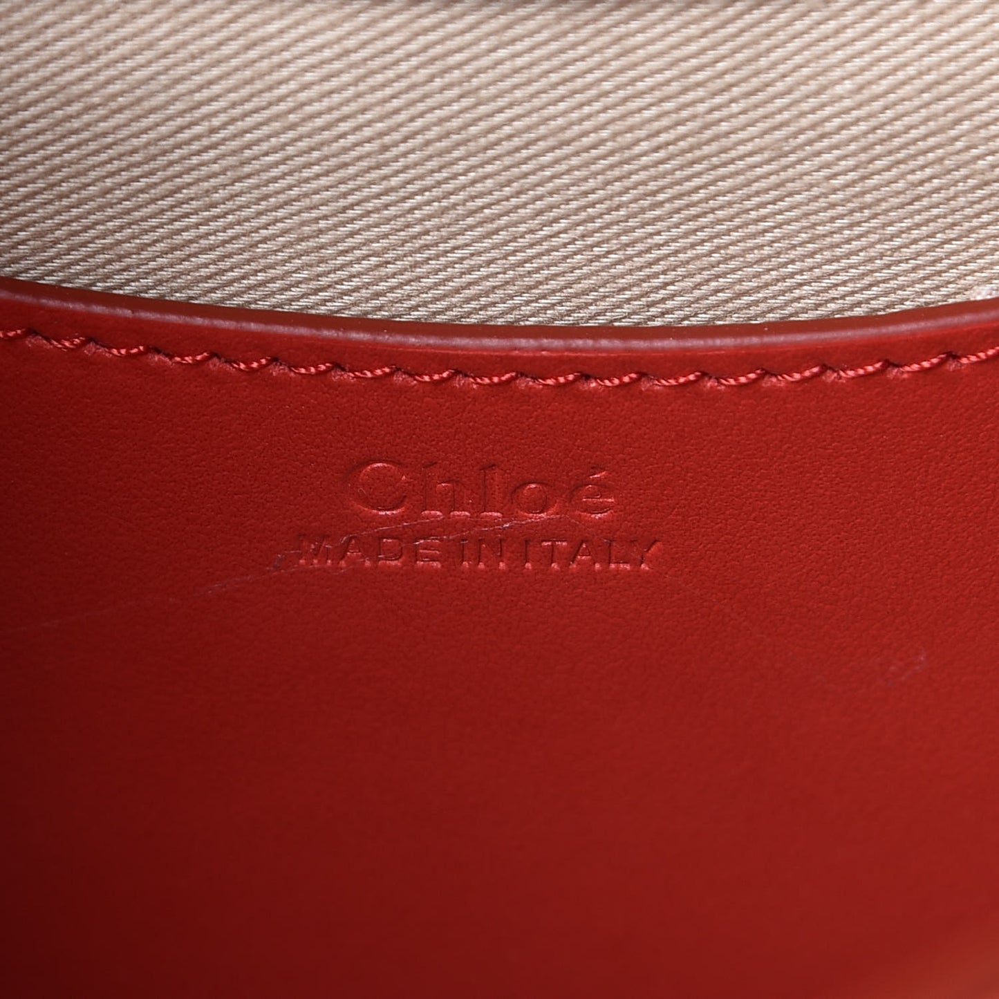 Calfskin Small Tess Bag Plaid Red