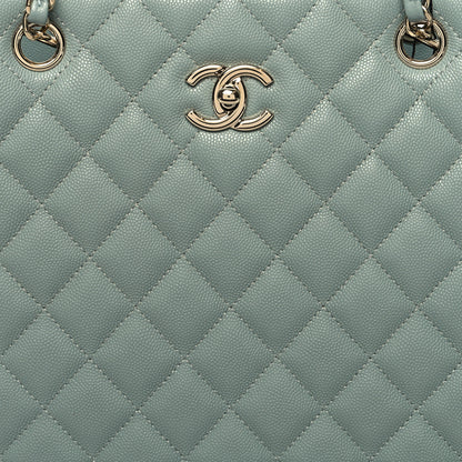 Chanel Caviar Quilted Large Classic Shopping Tote Grey 8 of 10