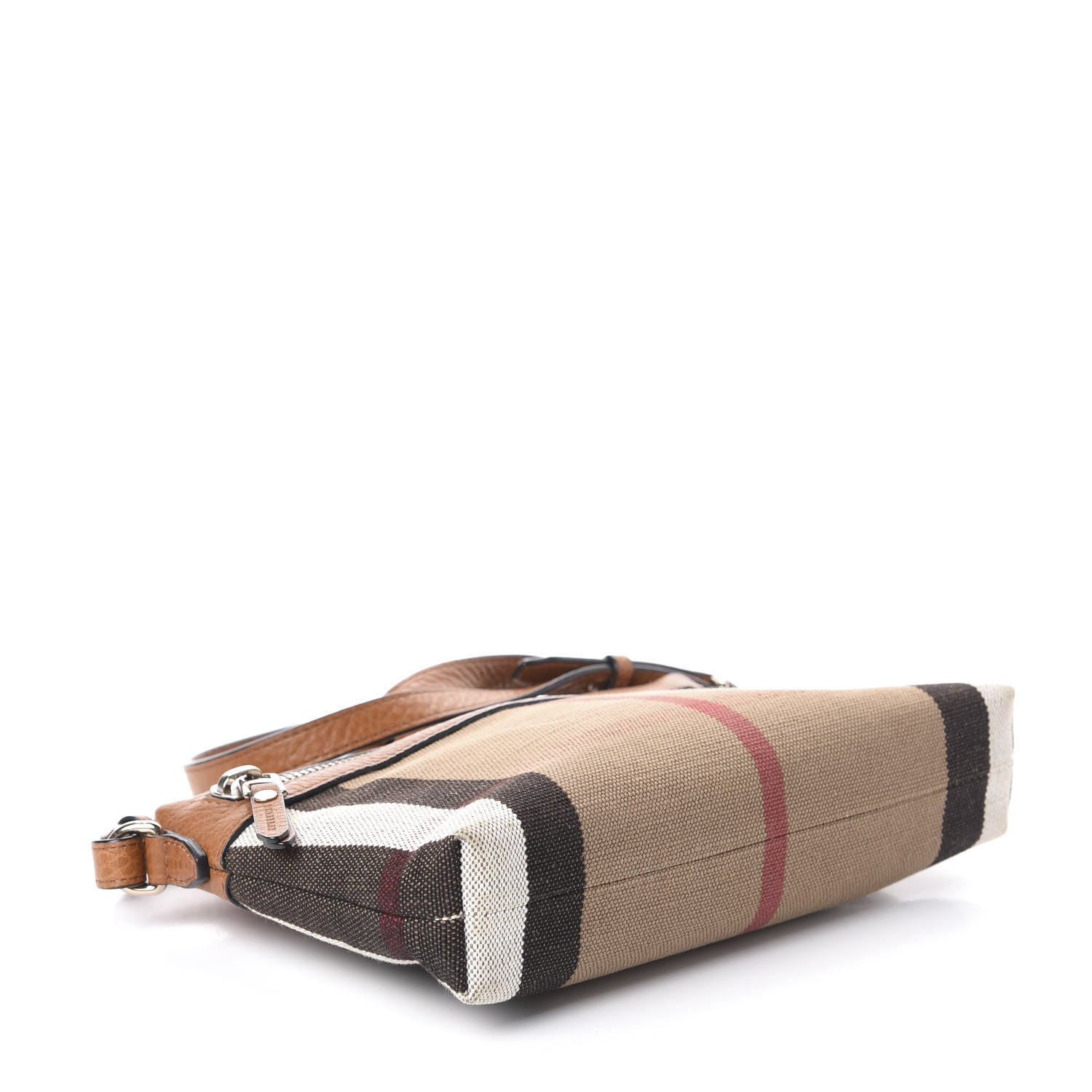Burberry Mega Check Small Farley Crossbody Clutch Bag Saddle Brown 4 of 9