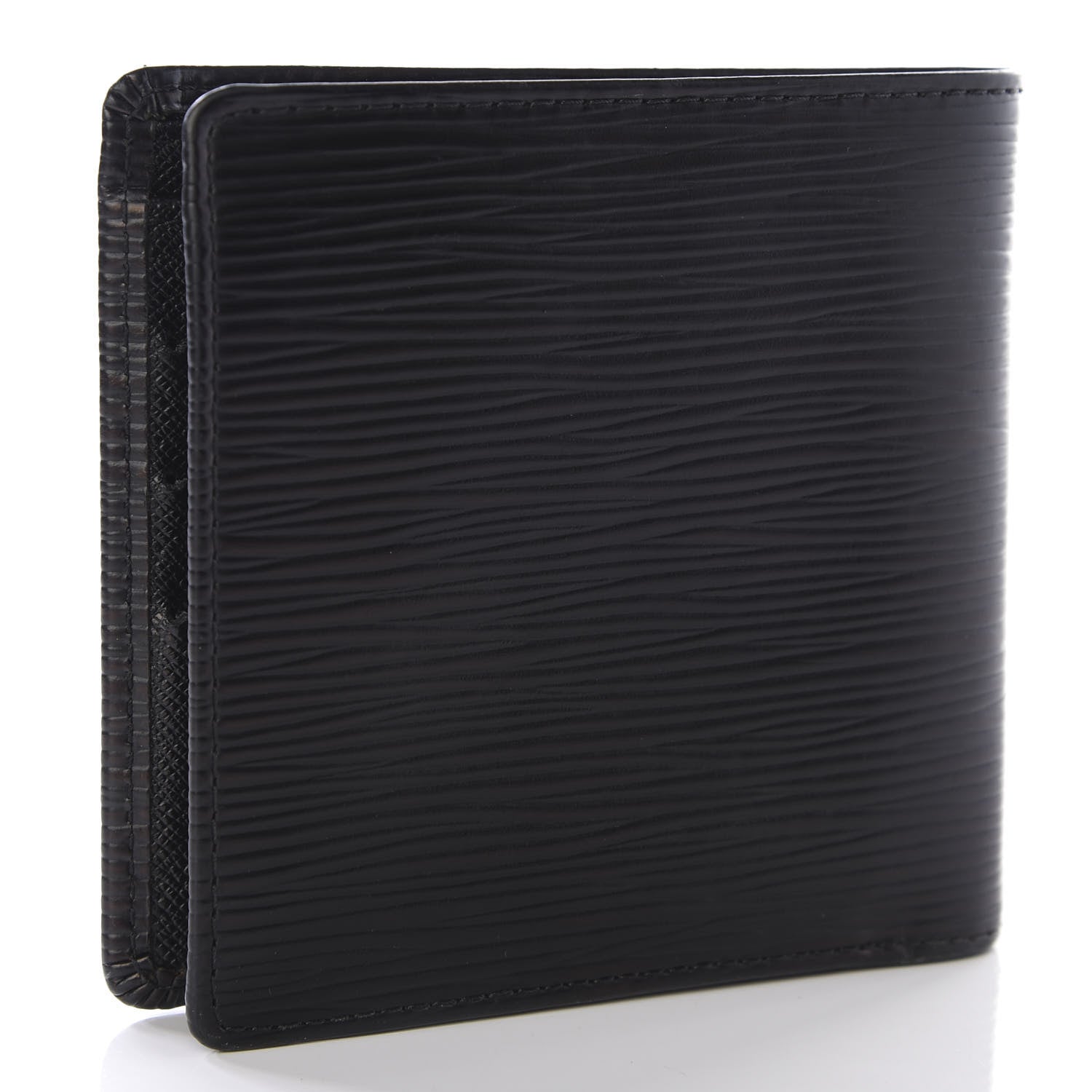 Louis Vuitton Epi Porte-Billets Cartes Credit Monnaie Wallet Black 2 of 6