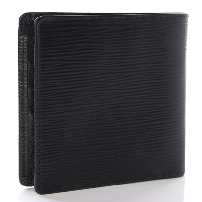 Louis Vuitton Epi Porte-Billets Cartes Credit Monnaie Wallet Black 2 of 6