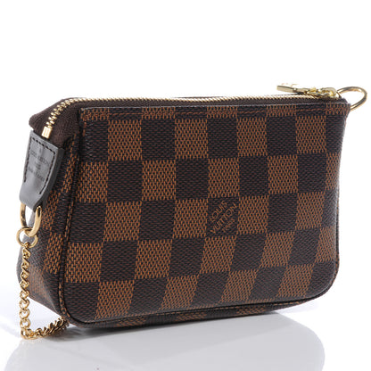 Louis Vuitton Damier Ebene Mini Pochette Accessories Bag 3 of 8