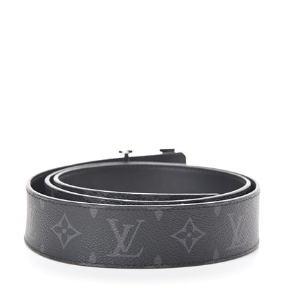Louis Vuitton Monogram Eclipse Taigarama 40mm LV Initiales Reversible Belt 100 40 Black 3 of 6