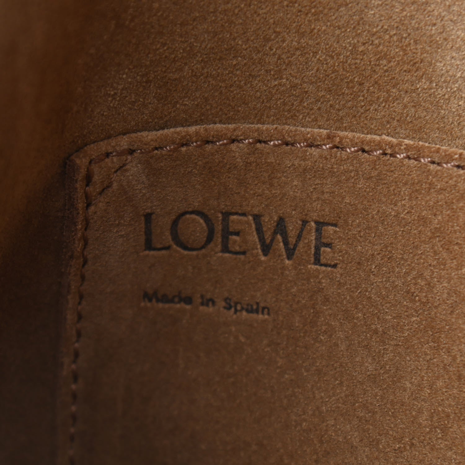 Loewe Canvas Calfskin Balloon Bucket Bag Ecru Tan 6 of 6